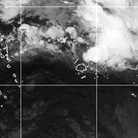 Trough of low pressure over Fiji