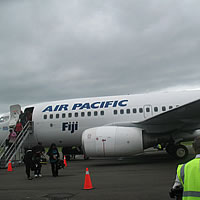 Auckland-Nausori flight touches down