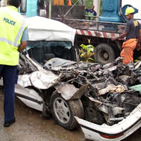 Man hospitalized after tragic accident