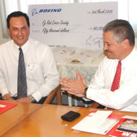 Red Cross Receives Boeing Donation