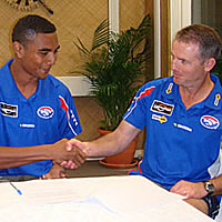 Western Bulldogs Officials at Coke Games