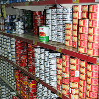 Food items record price drop
