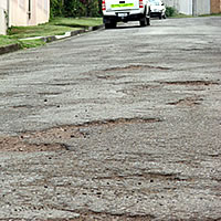 SCC works on maintaining road