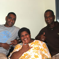 Family members prepare big