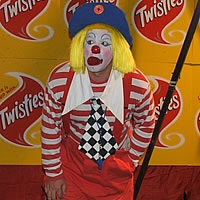 Mime artist at Showcase 2009