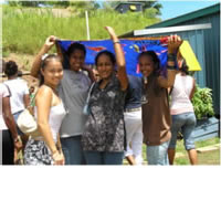 Young adult women leaving for abroad