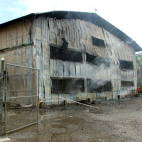 Forensic team investigate W&G fire