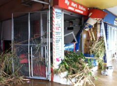 Damages to businesses around $200 million