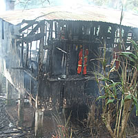 Family homeless after fire