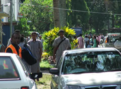 Principal refuses to take media calls