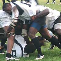 Barbarians upset defending champions