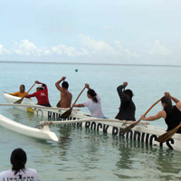 Canoe clubs hold marathon competition 