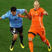 Netherlands lead Uruguay