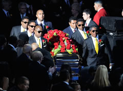 Fans, families, friends farewell King of Pop