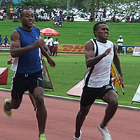 Radiva after gold at Coca Cola games