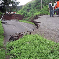 Heavy rain causes landslides in Nausori