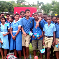 Children celebrate Fiji Day