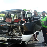 Driver questioned in relation to accident