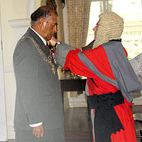 President inaugurated the Chancellor of Order of Fiji