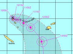 Tropical Cyclone Lusi expected to become a hurricane