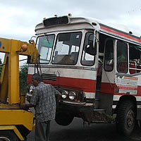 Student rushed to hospital after bus failed to stop