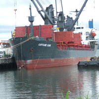 Shipping company goes ahead with schedule