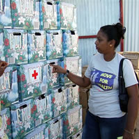 Supplies Arrive on Cikobia