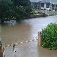 Flood Waters Again Enter Shops In Ba Town