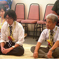 Japanese volunteers welcomed