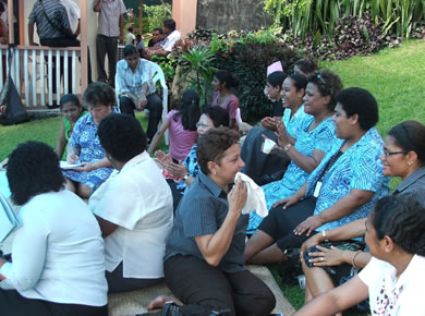 FNPF workers on strike