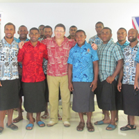Fiji 7s 18 member squad marches into camp
