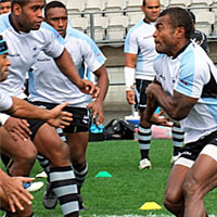 Flying Fijians go through brutal training session