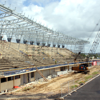 Coke Games organizers hope for early completion of ANZ stadium