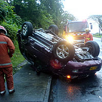 Freak Accident Causes Traffic Jams