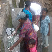 Residents start cleaning up