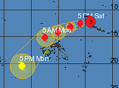TC Evan Alert for North