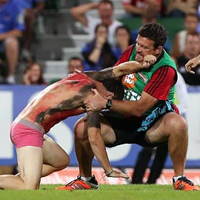 Crusaders lodger complaint about pitch invasions