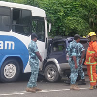 Woman rushed to hospital after accident