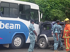 Woman rushed to hospital after accident