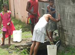 Several areas remain without power, water