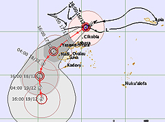 TC Evan expected to remain to the North of Fiji tonight