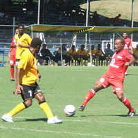 Fiji soccer team in tough pool