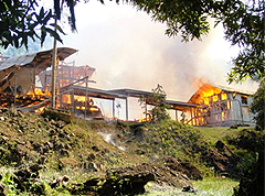 School dormitory destroyed in fire