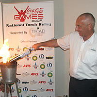 Coca Cola Games torch goes North
