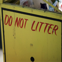 Think before you litter