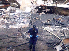 Man killed in house fire last night