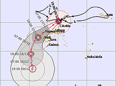 Hurricane warning remains in force for Yasawa and Mamanuca group