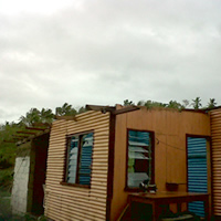 Only cyclone proof homes left standing on Cikobia