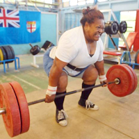 Veteran weightlifter out for gold