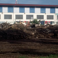 No dumping site for remaining debris